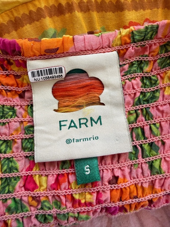 Farm Rio Mixed Fruits Paradise Cotton Midi Dress | Size Small - Picture 9 of 15